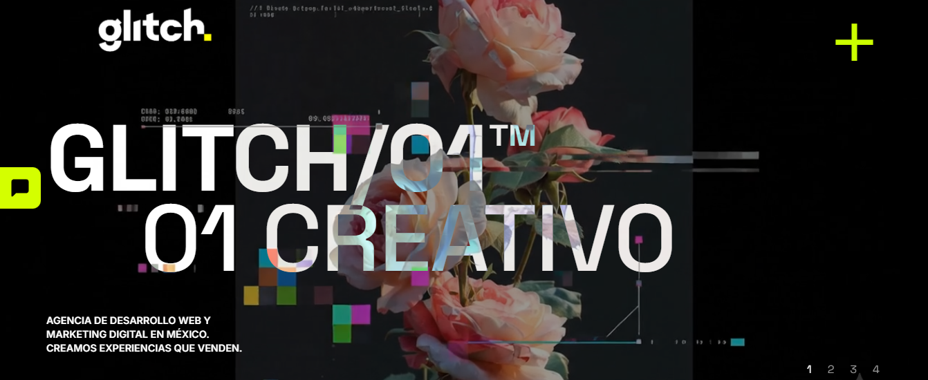 Glitch Creativo Screen